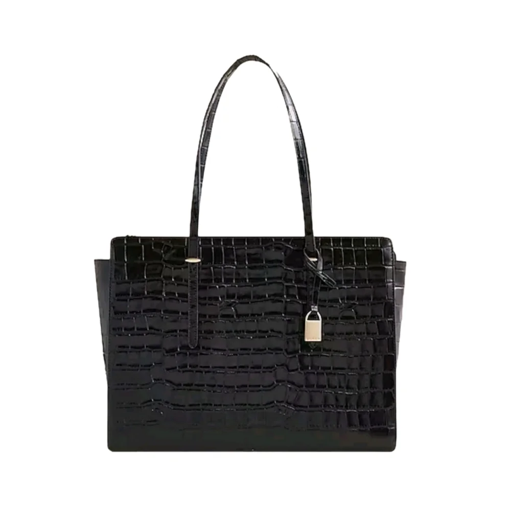 J.Crew Edie Structured Leather Laptop Bag + Dustbag